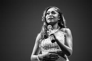 Jade performing on Broadway